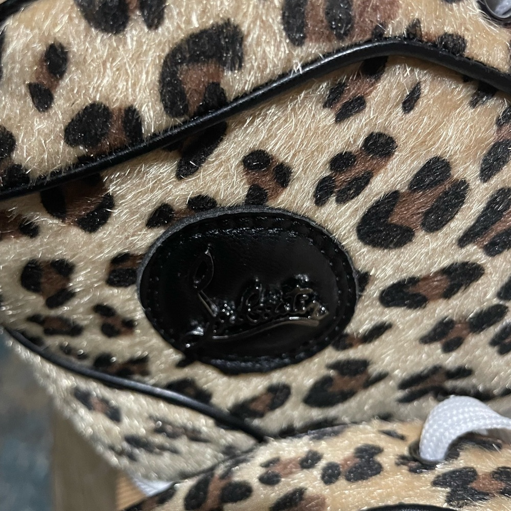 Christian Louboutin Leopard Print Red Bottom’s Men’s Size 46/US 12 - Picture 3 of 7